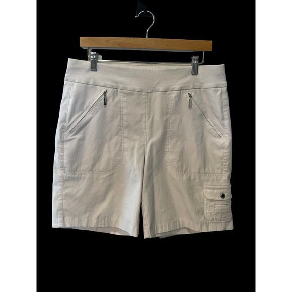 jamie sadock Pants - Jamie Sadock Bermuda Shorts Womens 14 White Golf Casual Summer Cargo Pocket